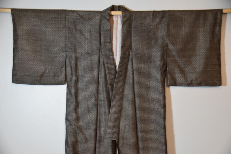 Oshima Men’s Silk Kimono - Image 5