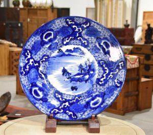 Blue and White Imari Charger Width:460mm