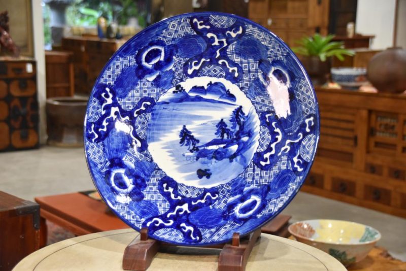 Blue and White Imari Charger Width:460mm - Image 2