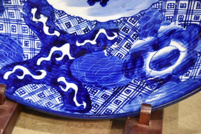 Blue and White Imari Charger Width:460mm - Image 5