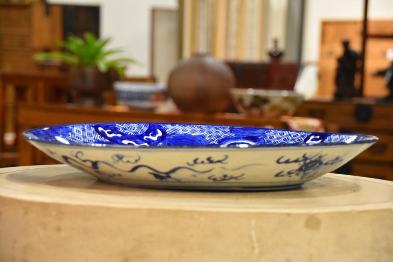 Blue and White Imari Charger Width:460mm - Image 3