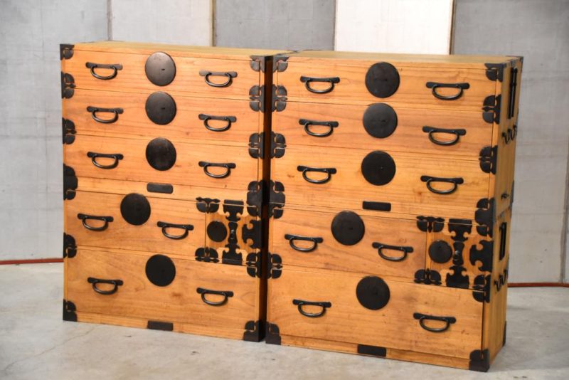 Rare Pair of Antique Clothing Chests Width:1780mm - Image 19