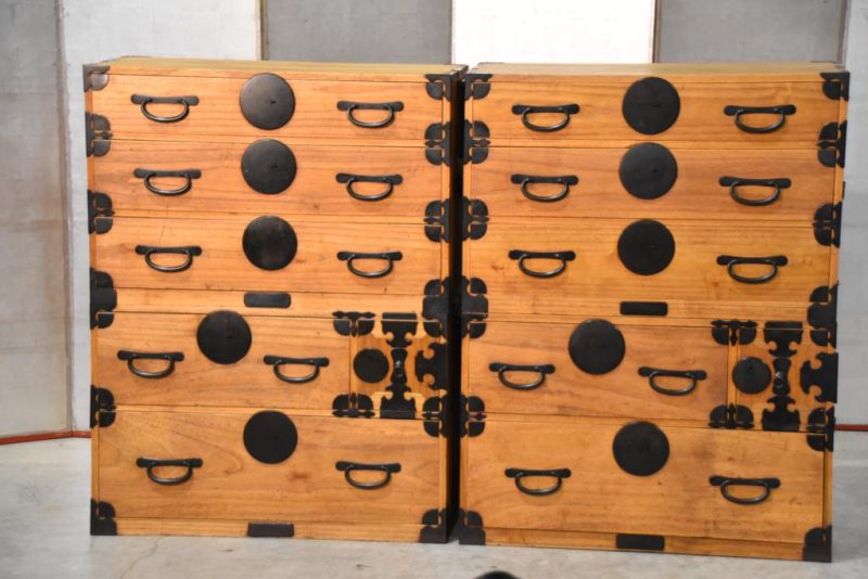Rare Pair of Antique Clothing Chests Width:1780mm - Image 18