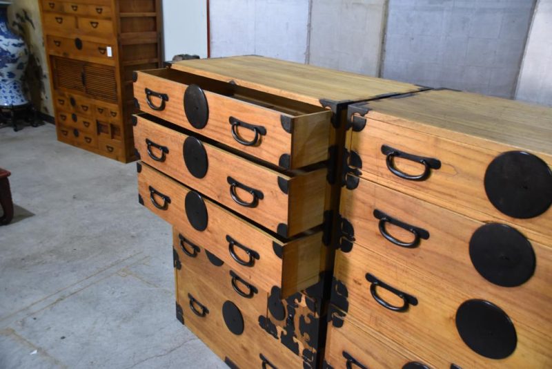 Rare Pair of Antique Clothing Chests Width:1780mm - Image 10