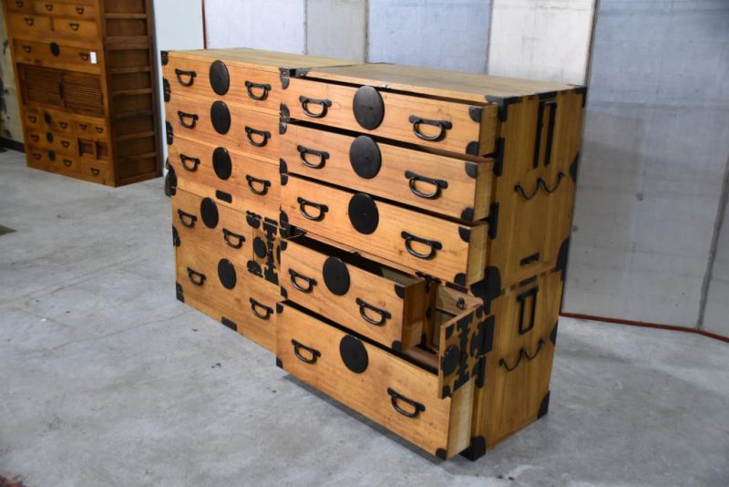 Rare Pair of Antique Clothing Chests Width:1780mm - Image 9