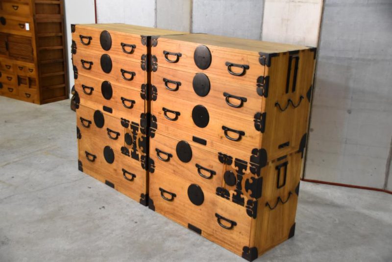 Rare Pair of Antique Clothing Chests Width:1780mm - Image 7