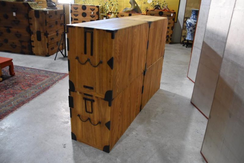 Rare Pair of Antique Clothing Chests Width:1780mm - Image 4
