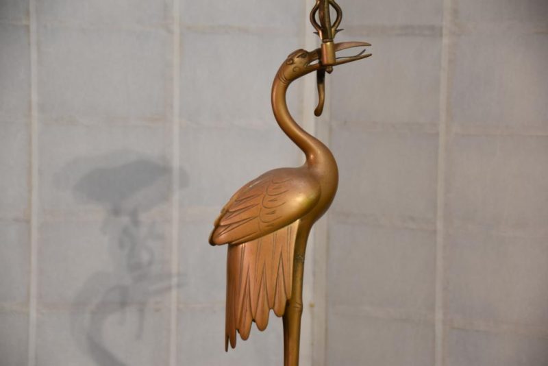 Bronze Crane and Turtle Candle Stand - Image 9