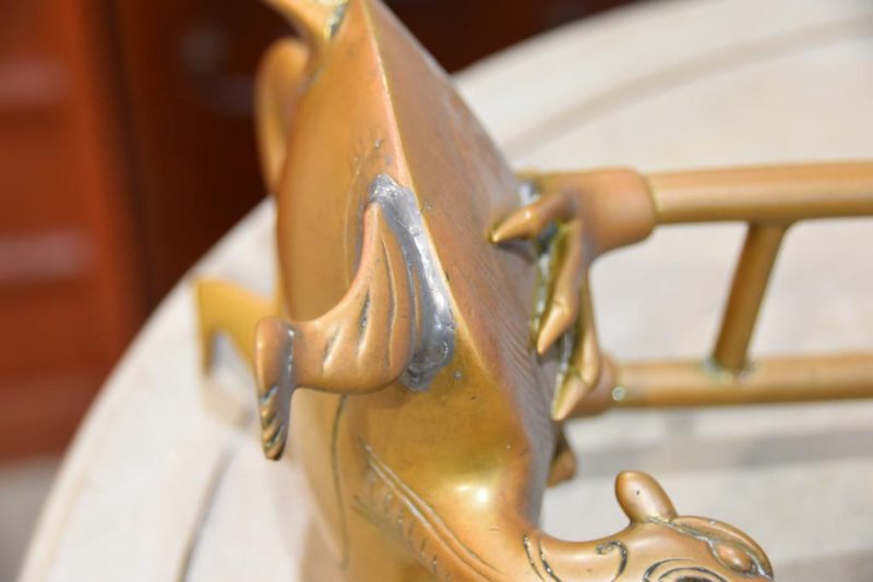Bronze Crane and Turtle Candle Stand - Image 3