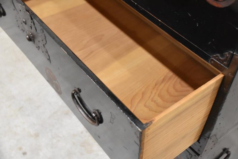 Antique Shonai Region Chest on Chest Width: 865mm - Image 7