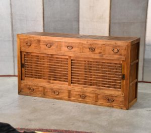Antique Solid Wood Sideboard Kitchen Chest Width:1645mm