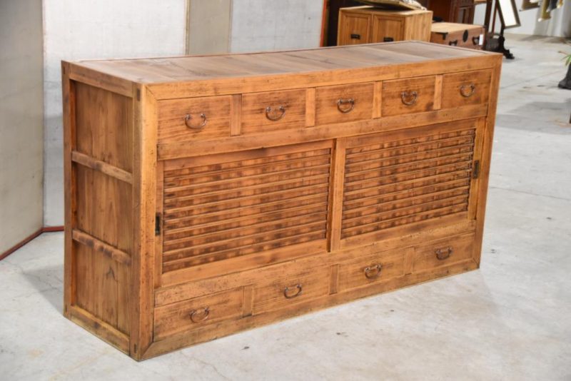 Antique Solid Wood Sideboard Kitchen Chest Width:1645mm - Image 3