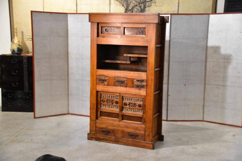 Kyoto Region Antique Kitchen Chest Width:940mm
