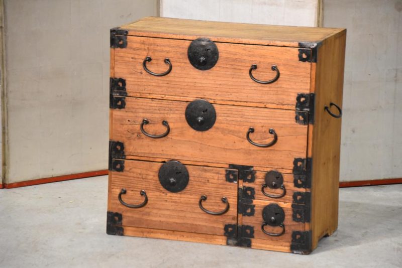 Antique Ko Dansu Small Accessories Chest Width:645mm - Image 2