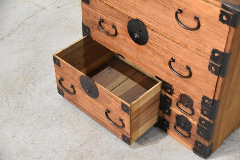 Antique Ko Dansu Small Accessories Chest Width:645mm - Image 6
