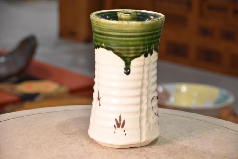 Oribe Pottery Mizuzashi used in the Tea Ceremony - Image 6