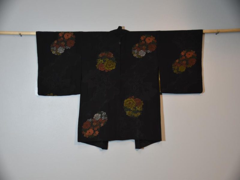 Silk Haori Worn Over Kimono