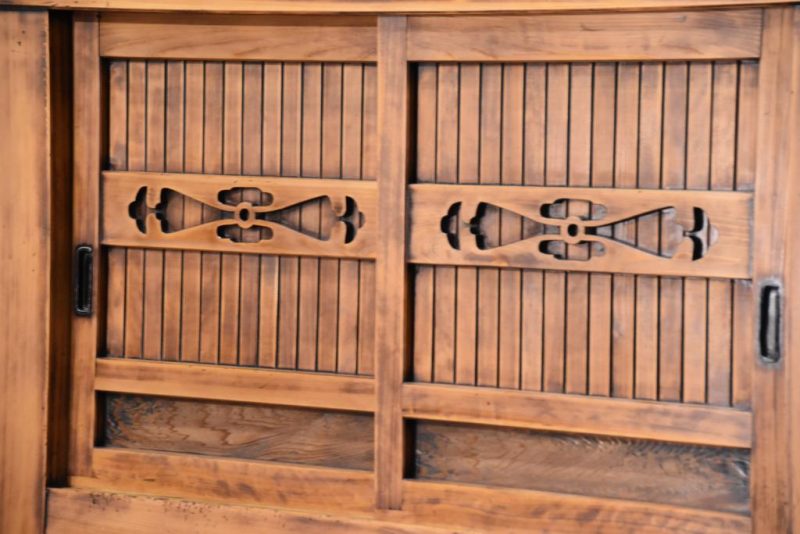 Antique Hikone Misuya Dansu Kitchen Chest Width:1840mm - Image 7