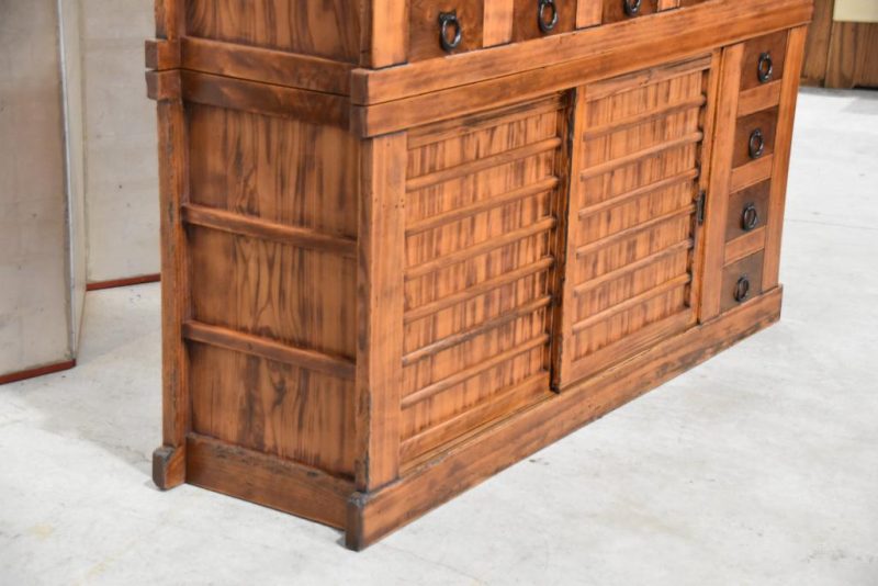 Antique Hikone Misuya Dansu Kitchen Chest Width:1840mm - Image 2