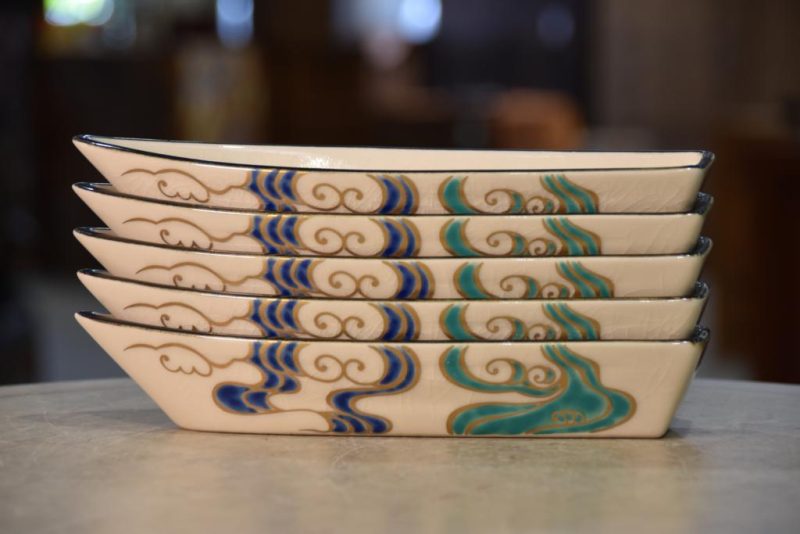 Boat Shaped Sashimi Dishes - set of 5 - Image 2