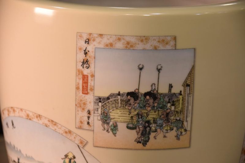 Ceramic Brazier with Woodblock Print Designs - Image 8