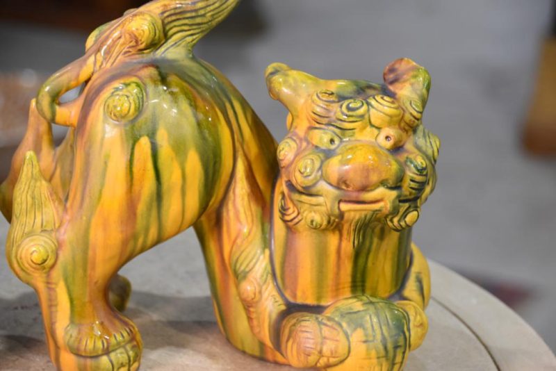 Pair of Kyoyaki Ceramic Shishi (Lion Dogs) - Image 7