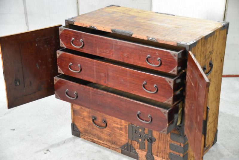 Edo Period Merchants Chest Width:770mm - Image 11