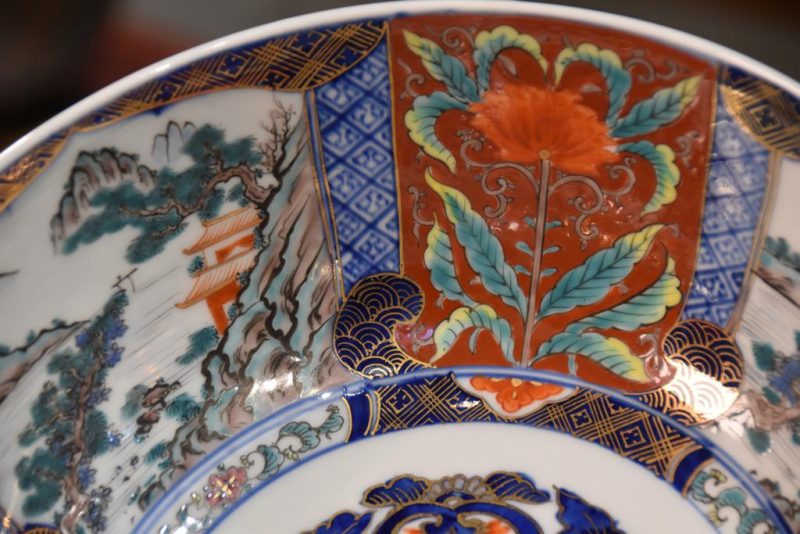 Japanese Coloured Imari Porcelain Bowl - Image 11
