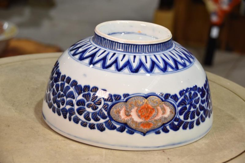 Japanese Coloured Imari Porcelain Bowl - Image 3