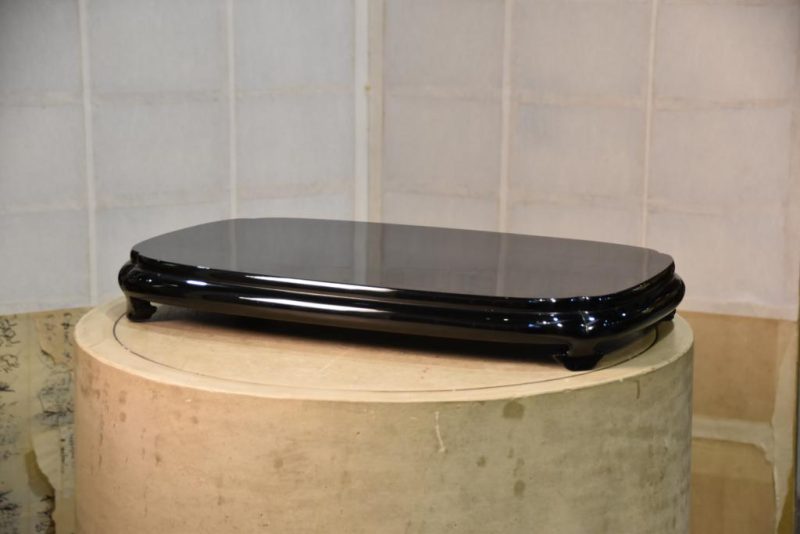 Japanese Black Lacquer Bonsai Stand