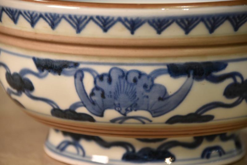 Blue and White Imari Bowl - Image 7