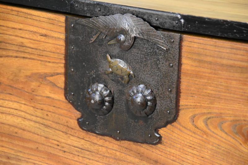 Japanese Nihonmatsu Clothing Chest 2 Sections Width:1060mm - Image 17