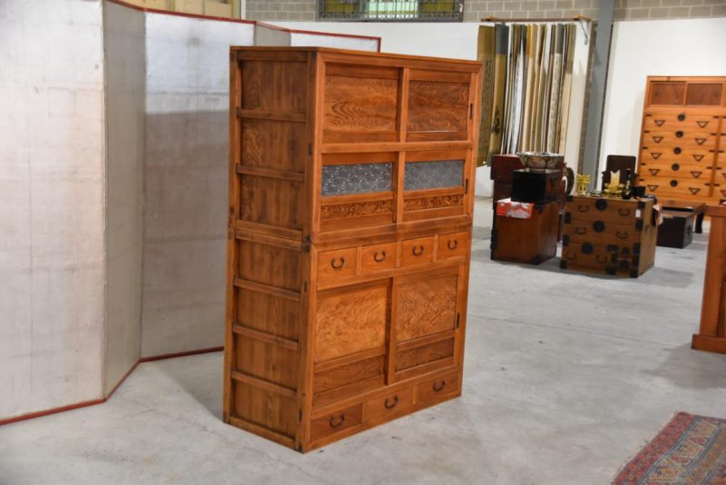 Antique Japanese Kitchen Chest Width:1080mm - Image 3