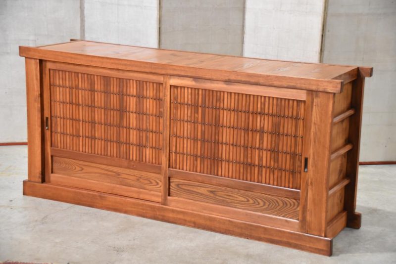Antique Japanese Kitchen Chest Sideboard Width:1820mm - Image 2