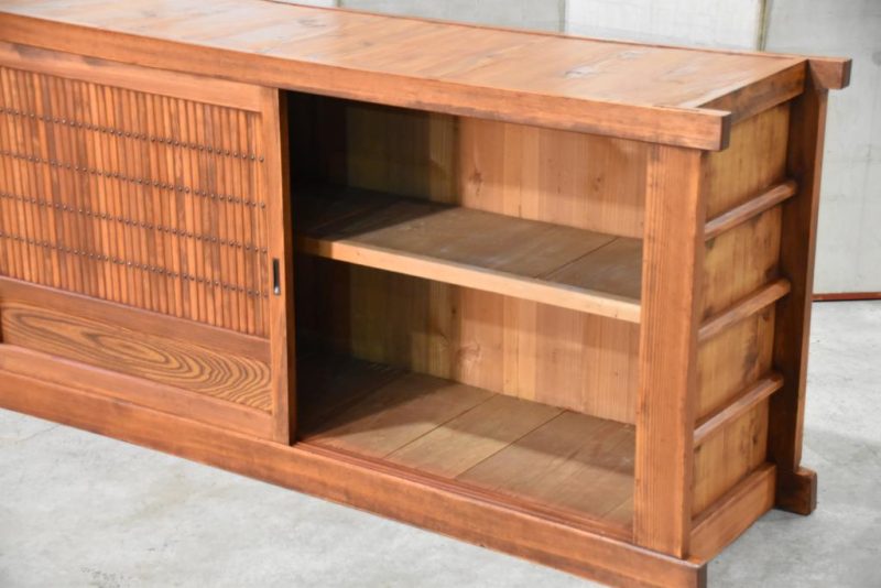 Antique Japanese Kitchen Chest Sideboard Width:1820mm - Image 9
