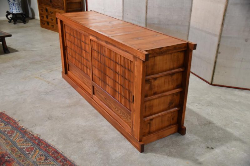 Antique Japanese Kitchen Chest Sideboard Width:1820mm - Image 8