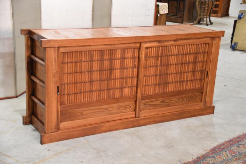 Antique Japanese Kitchen Chest Sideboard Width:1820mm - Image 3