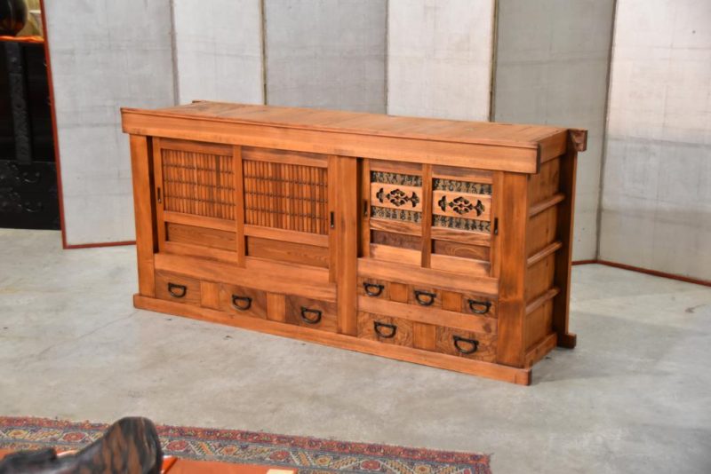 Antique Japanese Kitchen Chest Sideboard Width:1820mm