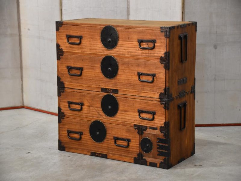 Antique Japanese Clothing Chest Width:910mm