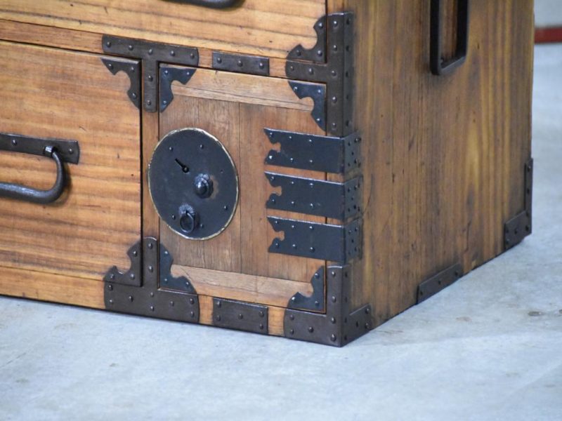 Antique Japanese Clothing Chest Width:910mm - Image 12