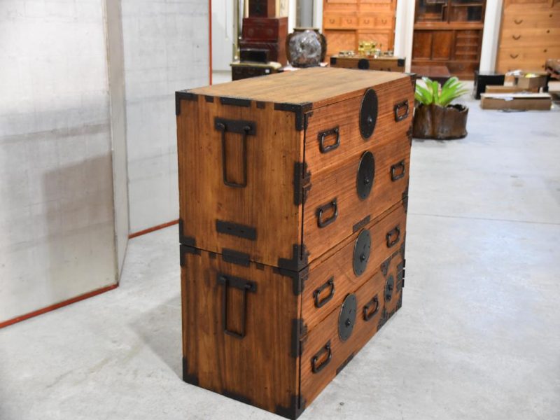 Antique Japanese Clothing Chest Width:910mm - Image 10