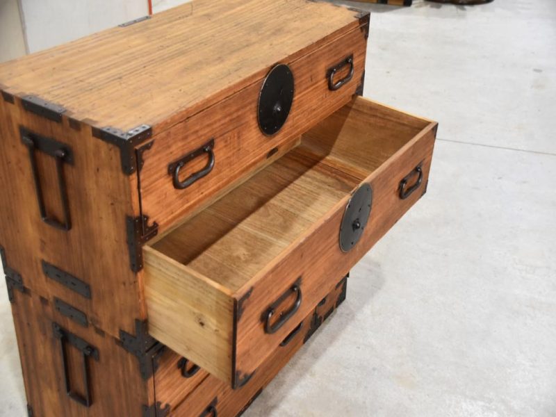 Antique Japanese Clothing Chest Width:910mm - Image 9