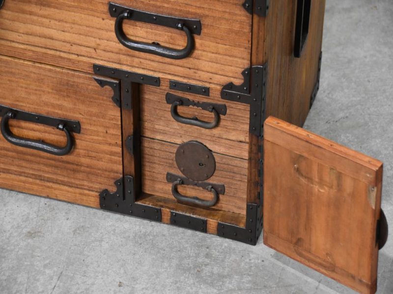 Antique Japanese Clothing Chest Width:910mm - Image 5