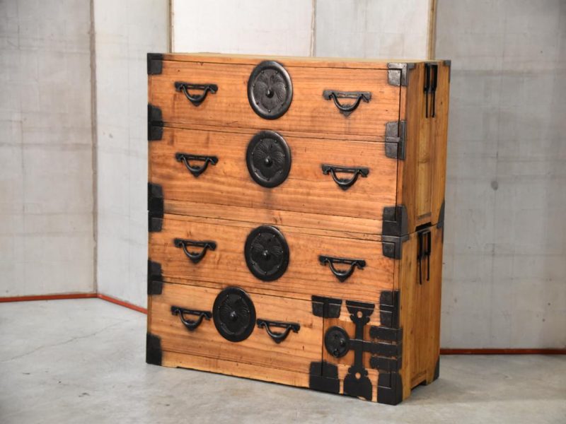 Antique Japanese Clothing Chest Width:1020mm