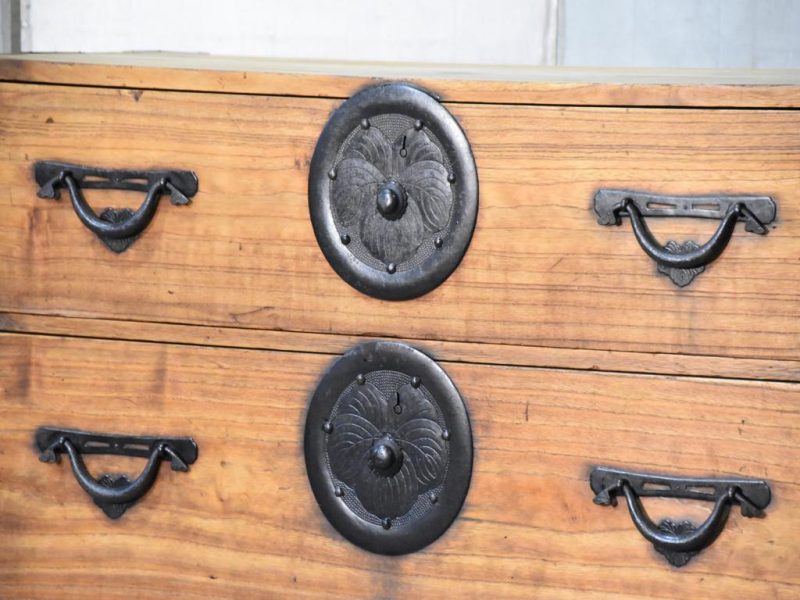 Antique Japanese Clothing Chest Width:1020mm - Image 13