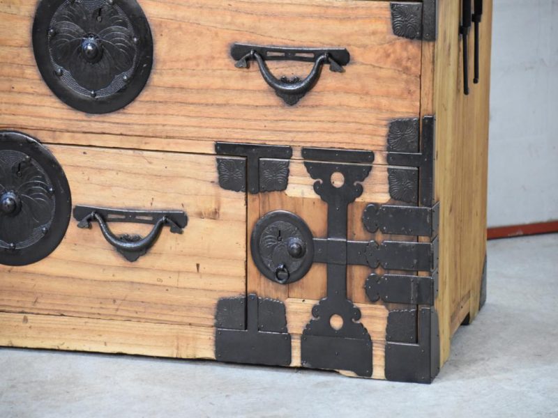Antique Japanese Clothing Chest Width:1020mm - Image 10