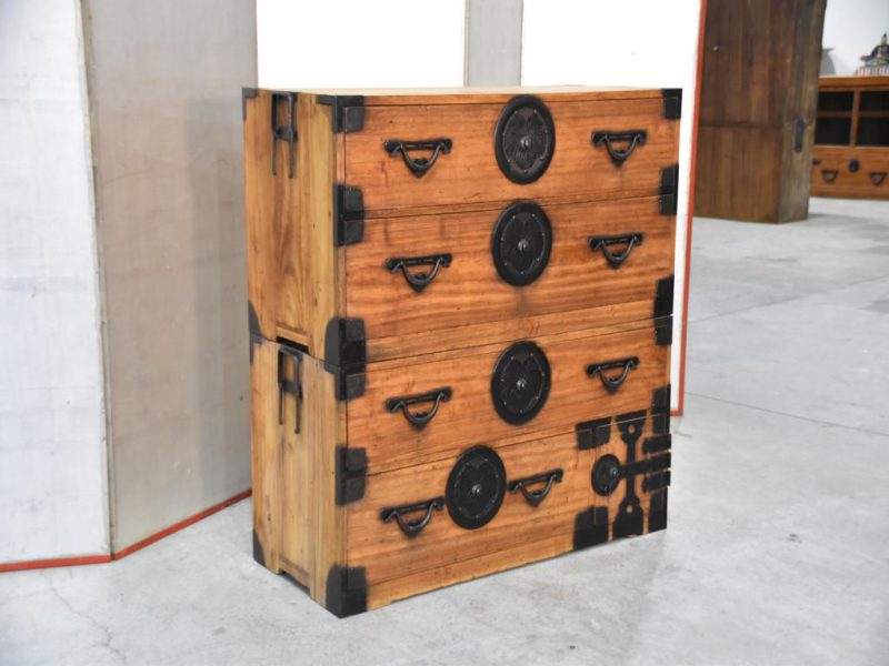 Antique Japanese Clothing Chest Width:1020mm - Image 9