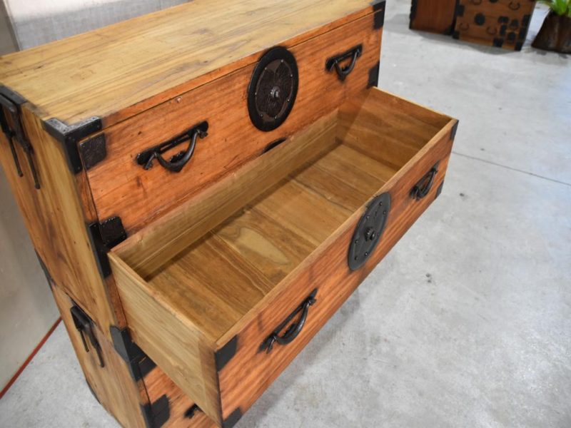 Antique Japanese Clothing Chest Width:1020mm - Image 7