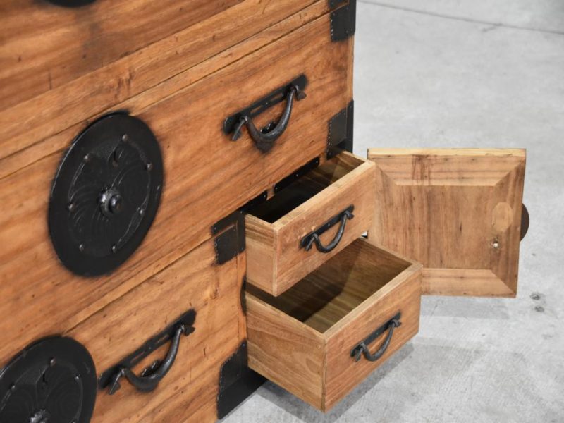 Antique Japanese Clothing Chest Width:1020mm - Image 6