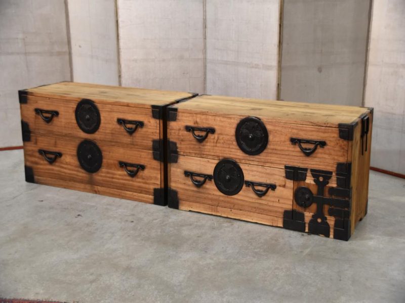 Antique Japanese Clothing Chest Width:1020mm - Image 4